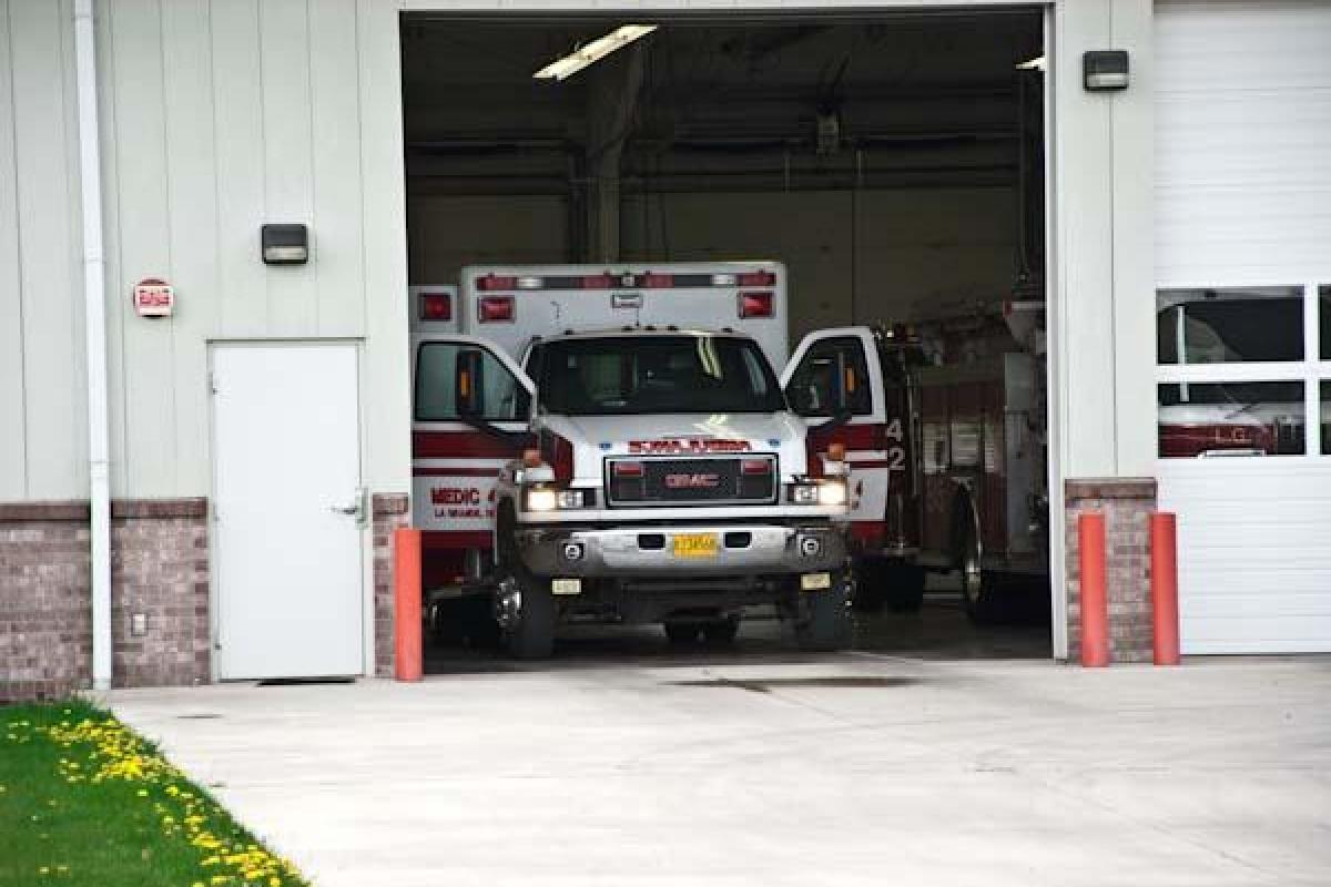 Ambulance in Vehicle Bay